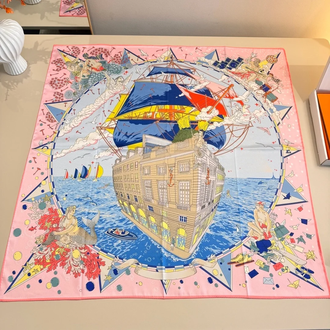 

Элитные женские шелковые платки из 100% шелка, шарфы-шали ручной работы, изысканные шелковые платки, элитные подарки класса люкс 90*90