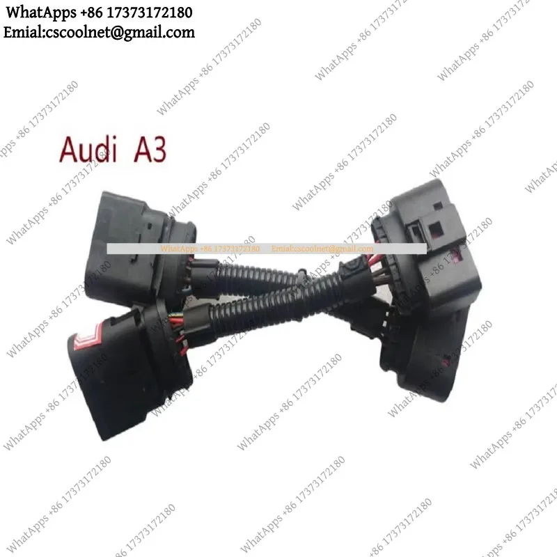 HID Headlight Conversion Cable 10 to 14 Pin Adapter Halogen to Xenon LED Upgrade for Audi A1 A3 Auto Lamp Accessories