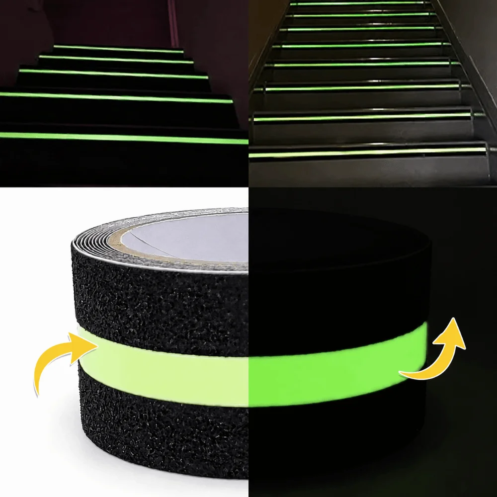 High Quality 5m/Roll Anti Slip Grip Tape Traction Waterproof Glow At Night Tape Adhesive Safety Tape Stair Tread