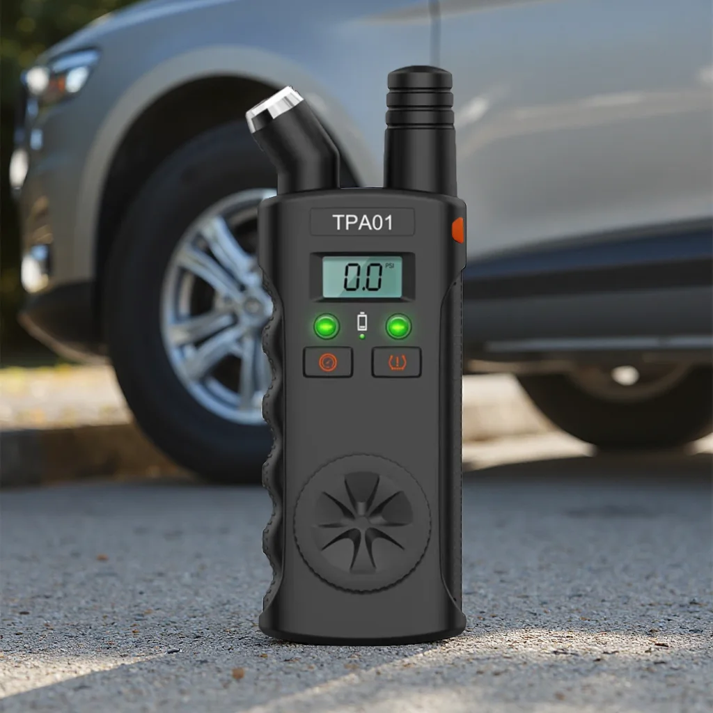 2in1 Tire Pressure Tester TPMS A01 Plus Monitoring System Reset Device Universal Digital Display Reading Relearn Tool - view 2