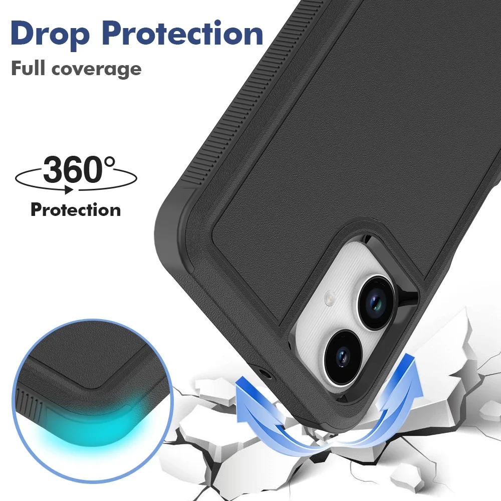 New Fashion TPU/PC Case for Samsung Galaxy A06 6.7inch 2024 Shockproof Phone Cover Hybrid Armor Shell 2IN1 Dual Layer Protection