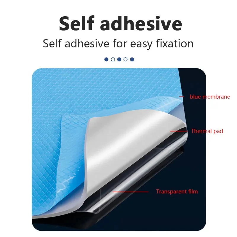 24W/MK GPU CPU Thermal Pad Heatsink Cooling Conductive Silicone Pad 100x100mm High Quality Thermal Pad Thermal Insulation