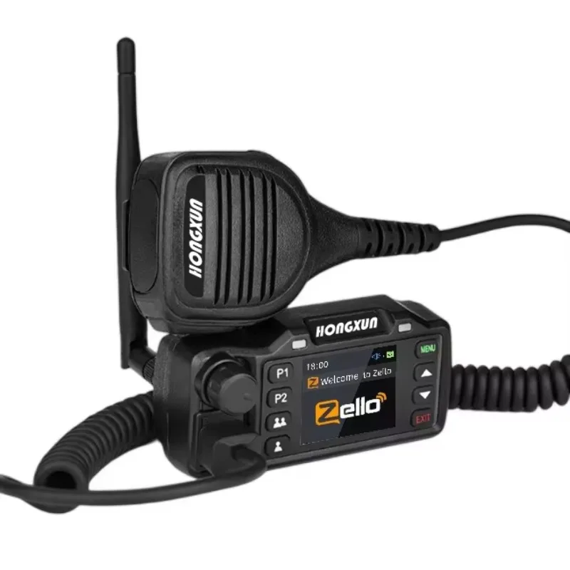 HX-C8 New Zello Mini Car Android 4G POC Wireless GPS SOS Bluetooth WiFi Long Ran 5000KM 30W Amateur Mobile Walkie Talkie Feature