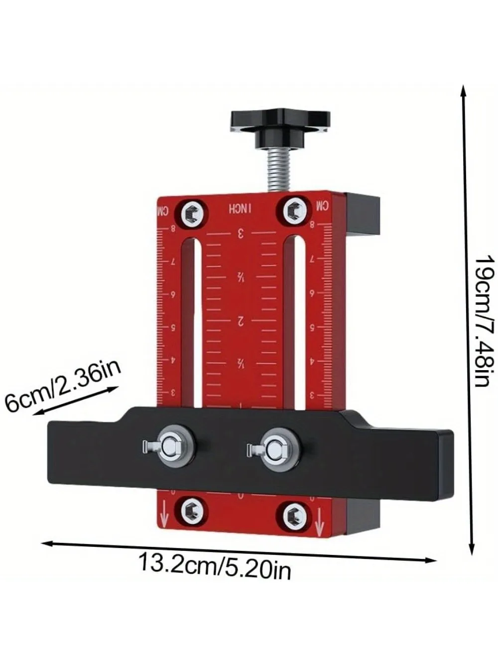 Aluminum cabinet door positioning fixture for home decoration, precise measurement and drilling tool, no power supply required