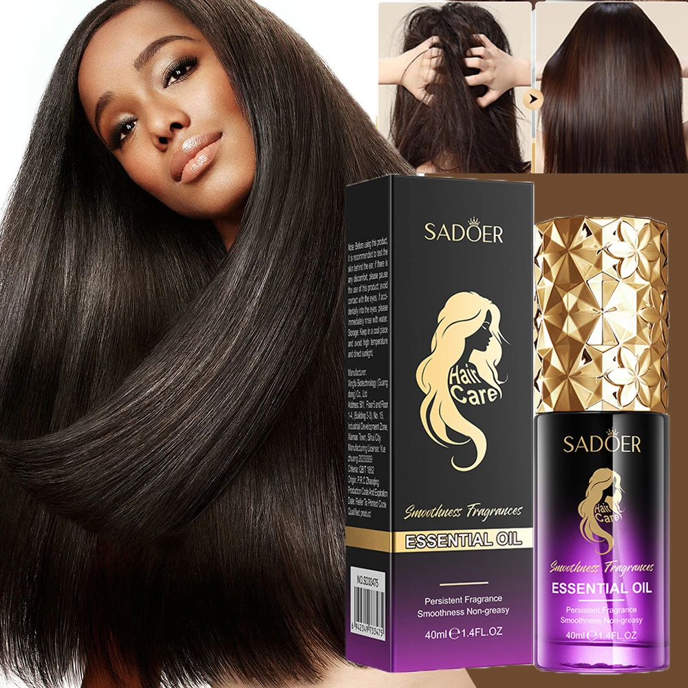 

Perfumed Hair Care Essential Oil Repair, Smooth, Nourish, Moisturize, Shine, Long-Lasting Fragrance, Easy Use for All Hair Types