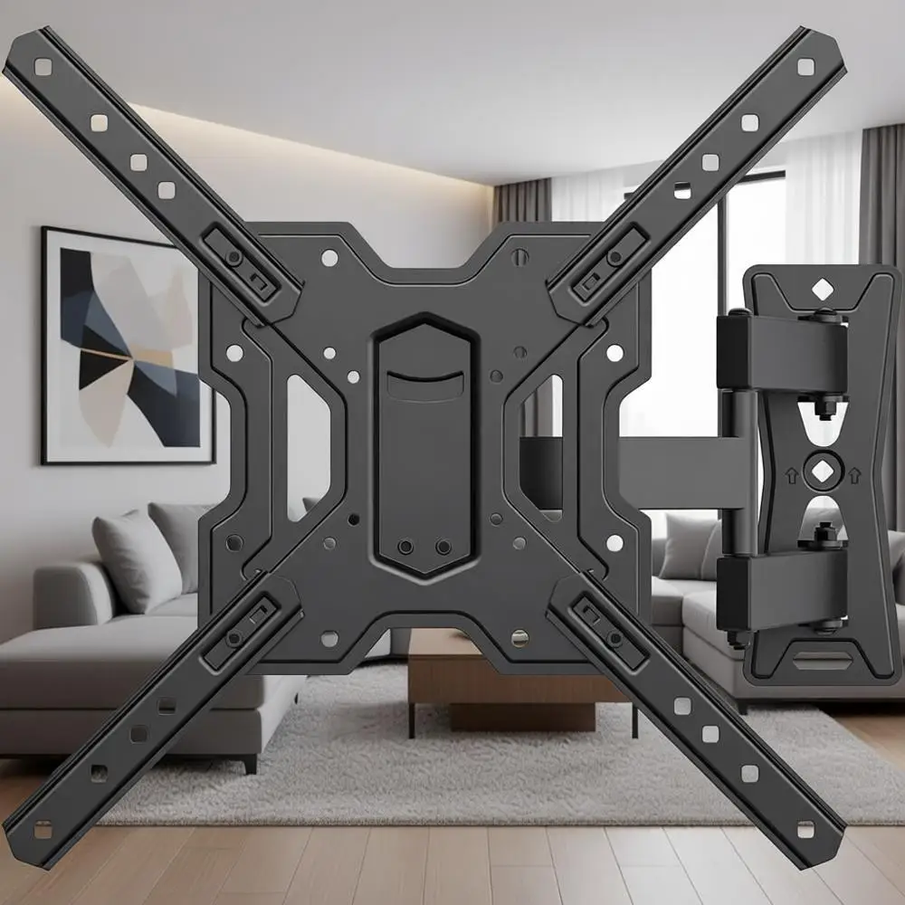 

Motion TV Mount, Swivel Articulating TV Wall Mount for 26-65 Inch LED, 4K, Wall Mount Bracket with VESA 400x400mm Up to 77lbs, P