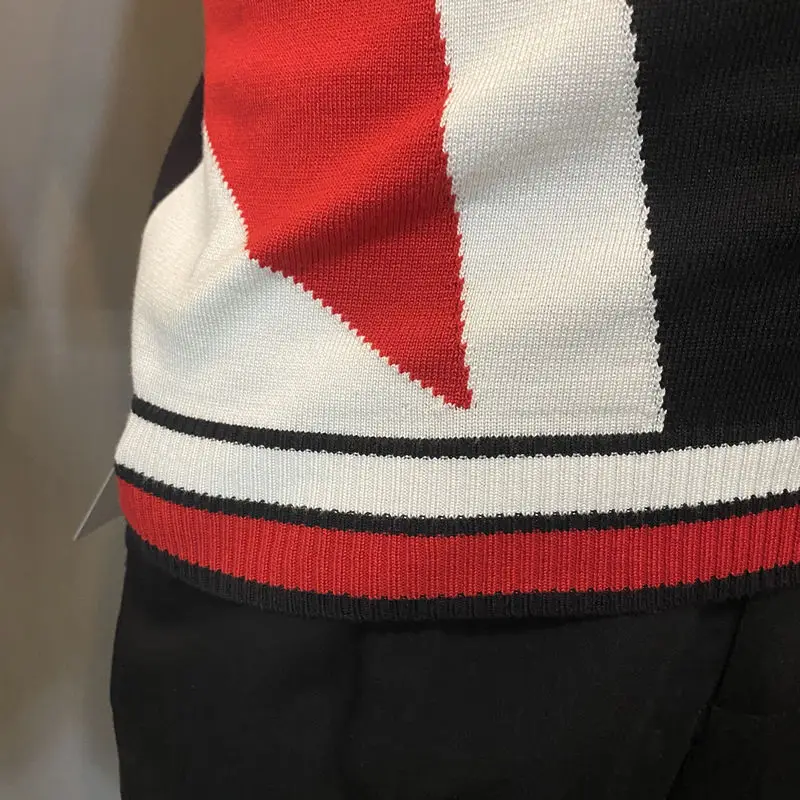 Men's Clothing Autumn and Winter Slim-fit Short-sleeved Sweater Korean Style Slim-fit plus size Sweater Top sweater y2k