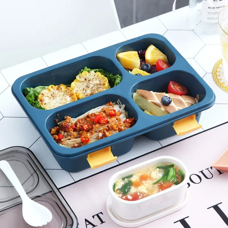 Lancheira à prova de vazamento com xícara de sopa infantil, recipientes para armazenamento de comida estilo japonês, caixa de Bento portátil ao ar livre