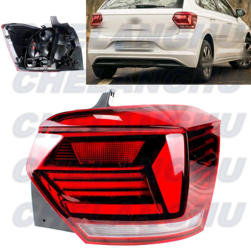 For VW Polo 2018 2019 2020 2021 2022 2023 Right Side Tail Light Rear Brake Lamp Without Bulbs 2G0945096B Car accessories