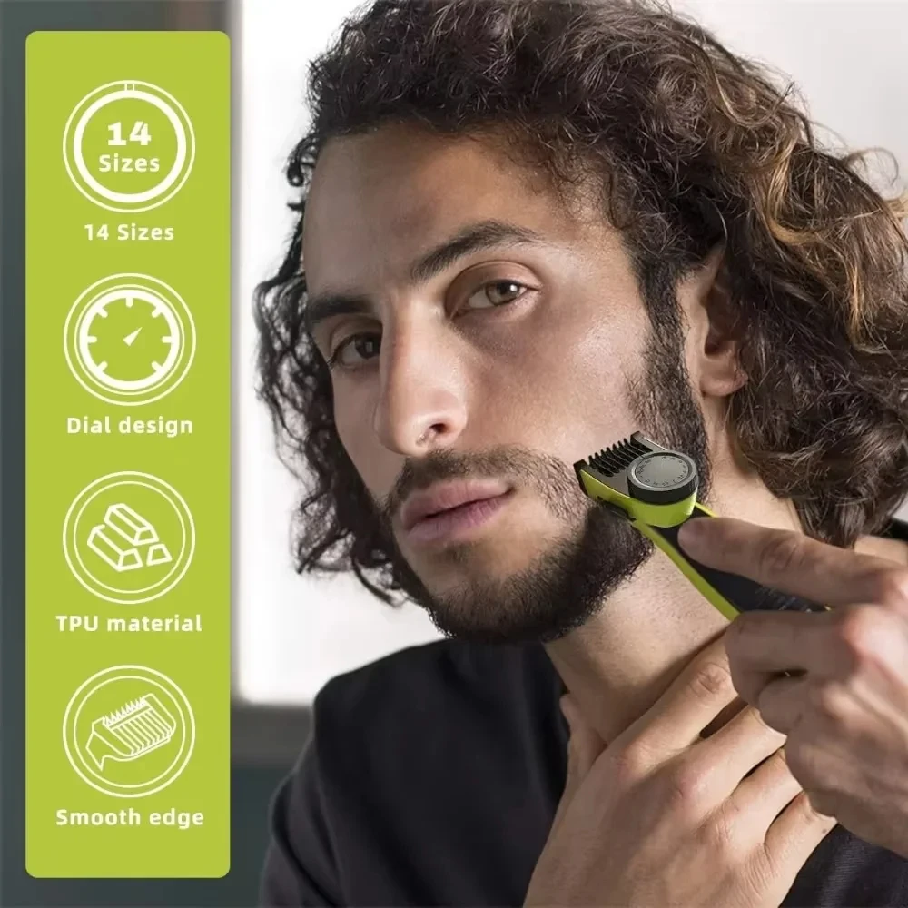 Guide Comb Guards for One Blade QP2520 QP2530 QP2630 QP2620 Electric Trimmer Shaver 14 Length Adjustable Kit