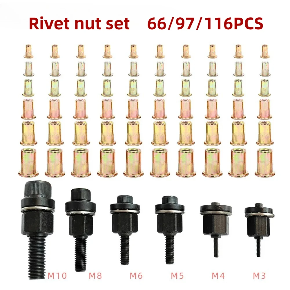 リベットナットガン-ドリルアダプターツール-手動ネジ式リベッター-金属ナンバープレートリベット-m3-m4-m5-m6-m8-m10用