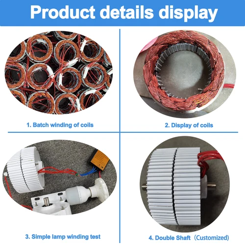 Imagen 2 del producto Meteor nuevos generadores de energía de baja velocidad 2000W 12V 24V 48V AC generadores de imán permanente sin engranajes uso para energía y turbina de agua