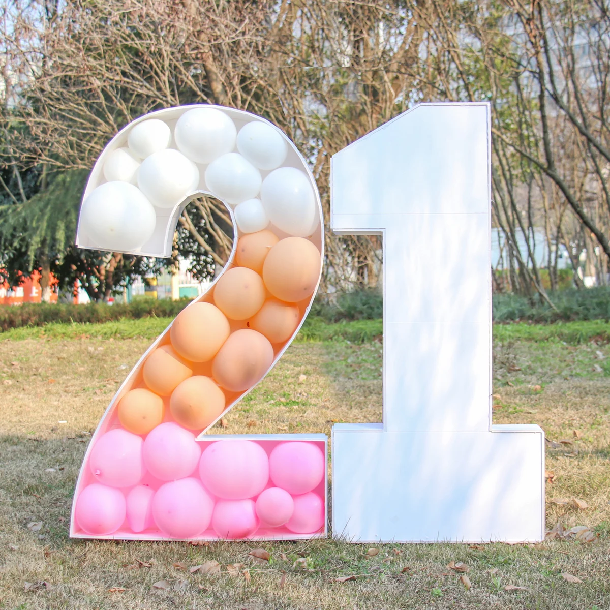 73/93cm Giant Figure 1st 2nd 3rd Balloon Filling Box 16 18 21 Birthday Balloon Number 30 40 50 Balloon Frame Anniversary Decor