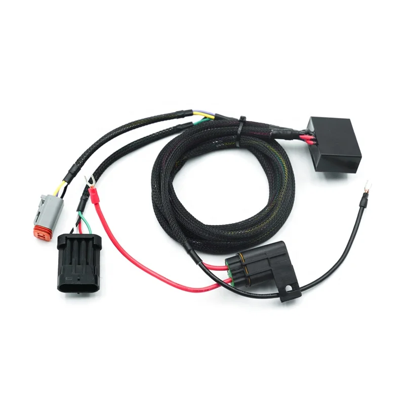 Baja LP6 Arnés de cableado y soporte de faros de luz suave para motocicletas HD Softail Fat Bob de 18 y posteriores, perfecto