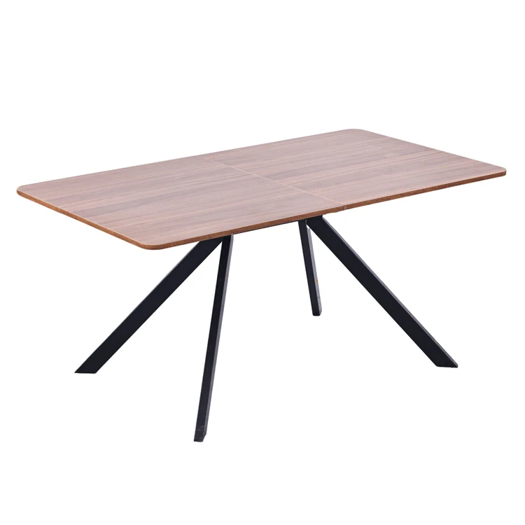 Free Sample Luxury Contemporary Modern Mdf Large Indoor 4 Seats Rectangular Top Furniture Dining Table With 6 Chairs