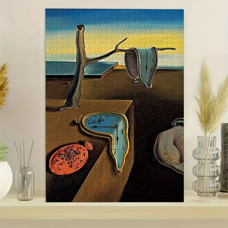 Salvador Dali The Persistence of Memory Jigsaw Puzzle – Surreal Melting Clocks, 500/1000/1200/2000 Pcs, Art Lover’s Gift