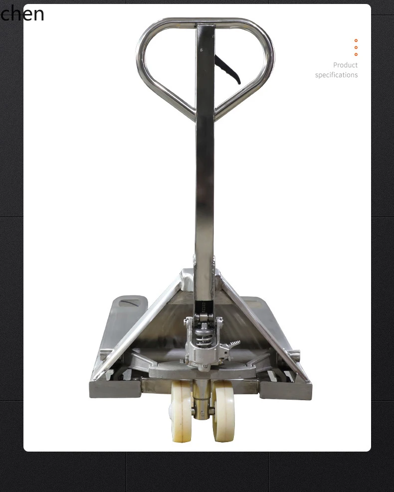 YY- Stainless Steel Manual Hand Truck Forklift Pallet Jack Forklift