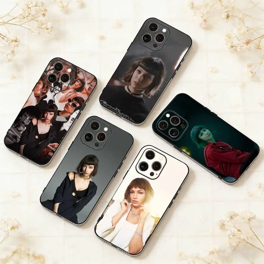 

Actress U-Ursula Corbero Phone Case For iPhone 17,16,15,14,13,12,11 Plus,Pro Max,XS,Soft Silicone Black Cover