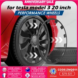 4PCS Protector Ring For Tesla Model 3 20 Inch Vehicle Wheel Rims Performance Patch Replacement ABS Full Rim Car Accessories 2023