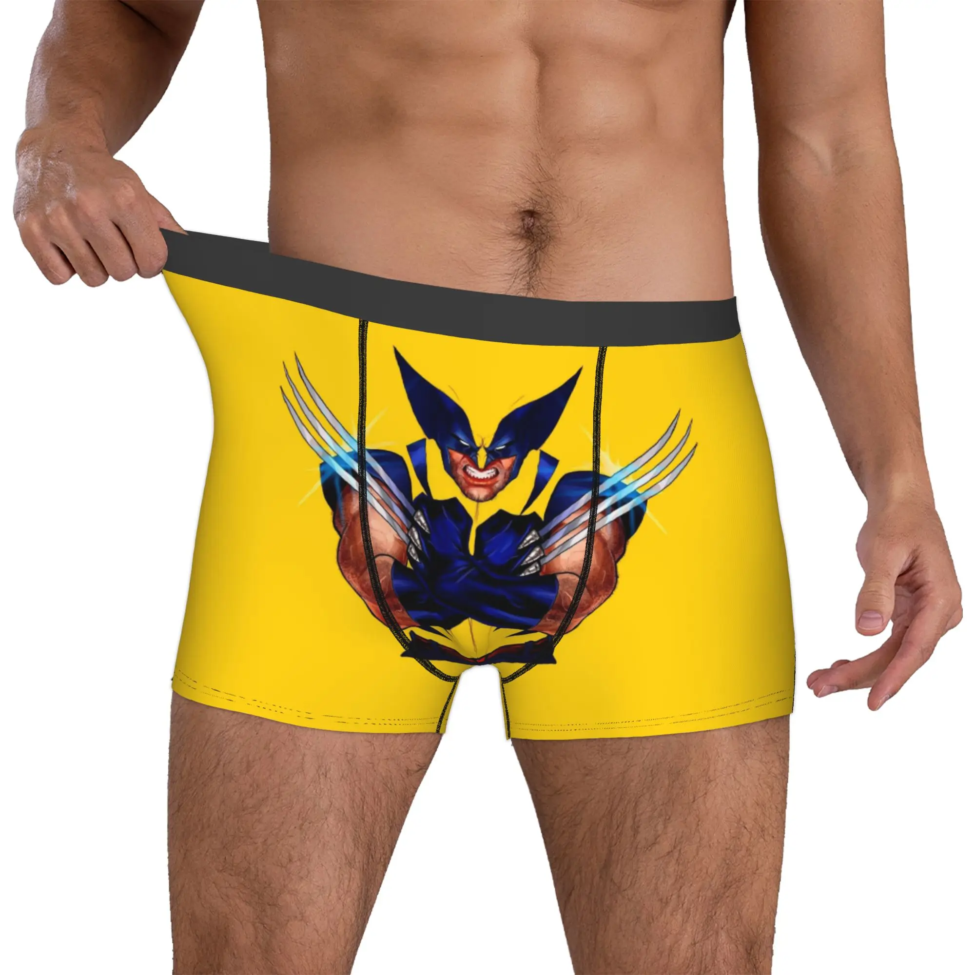 

Custom Funny W-Wolverine Art Wallpaper Boxers Shorts Panties Male Underpants Breathable Briefs Underwear