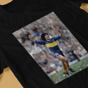 Herren Short Sleeve Cotton T -Shirt, Maradona, Boca, Junior, argentinischer Fußballspieler, Eldorado -Gewinner, Outdoor, Sommer, Sommer 10 Hauptverkaufs -Boca -Junior -Pullover - №5