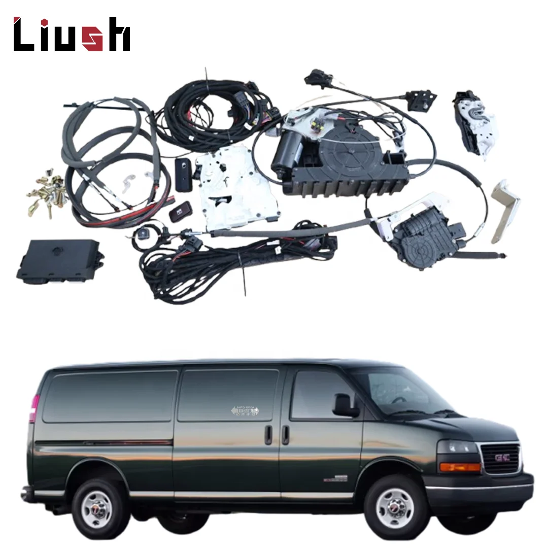 Retrofit Automatic Sliding Door Kit Auto Opening Closing Side Door Electric Sliding Door System for GMC Savana Cargo Van 2025AR