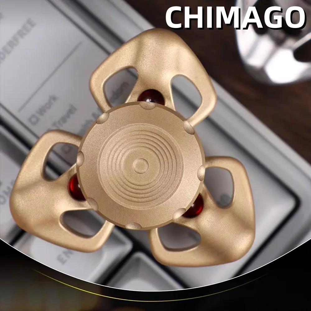 CHIMAGO EDC Demon Subduing Fidget Spinner Stress Relief Toy Fidget Toys For Adults Three-Bladed Fidget Spinner
