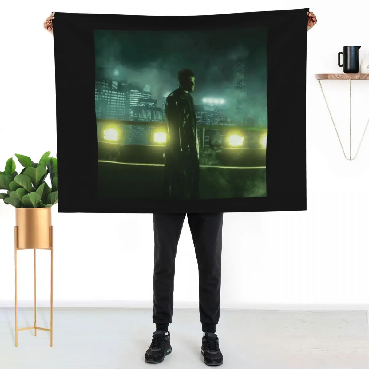 Yeat 2093 Alien Spaceship Cover New Album Hip Hop Throw Blanket Elegant Warm Throw Blanket for Hotel Home