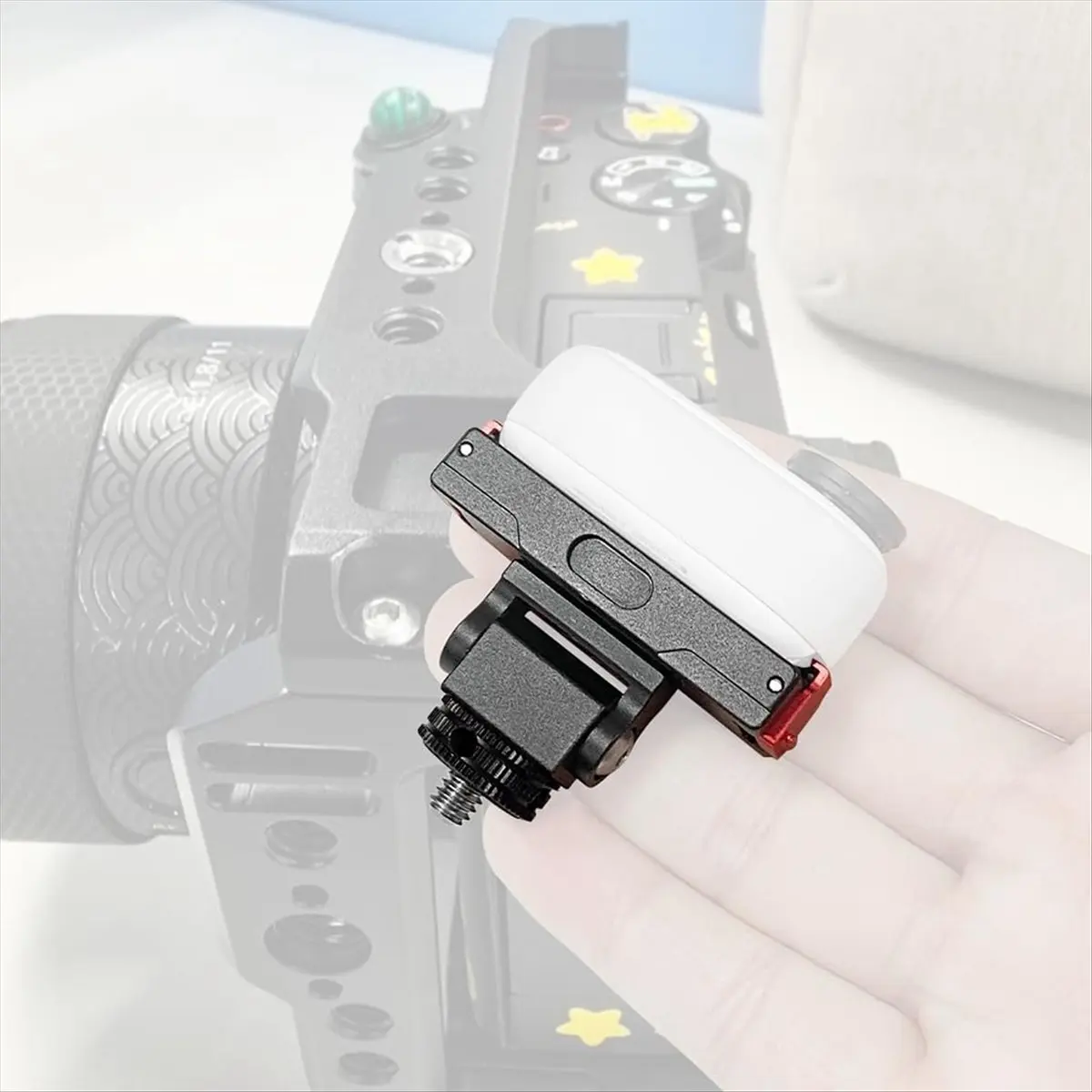 Suitable for GO3S/3 Mini 1/4 Quick-Release Base with 360° Multi-Angle Adjustment with 1/4 Screw Hole,A