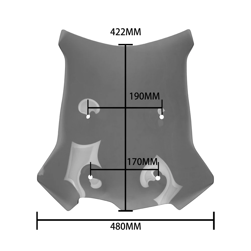 Touring Windshield For BMW F850GS 850GS F 850 GS F850 Motorcycle ABS Windscreen Heighten Wind Deflector Protector Front Cowl
