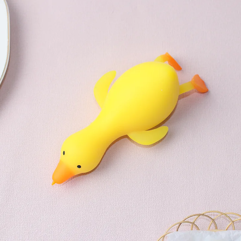 2Pcs Decompression Duck Shape Toy Antistress Cute Kawaii Animals Toy Elastic Fidget Toy Slow Rising Toy