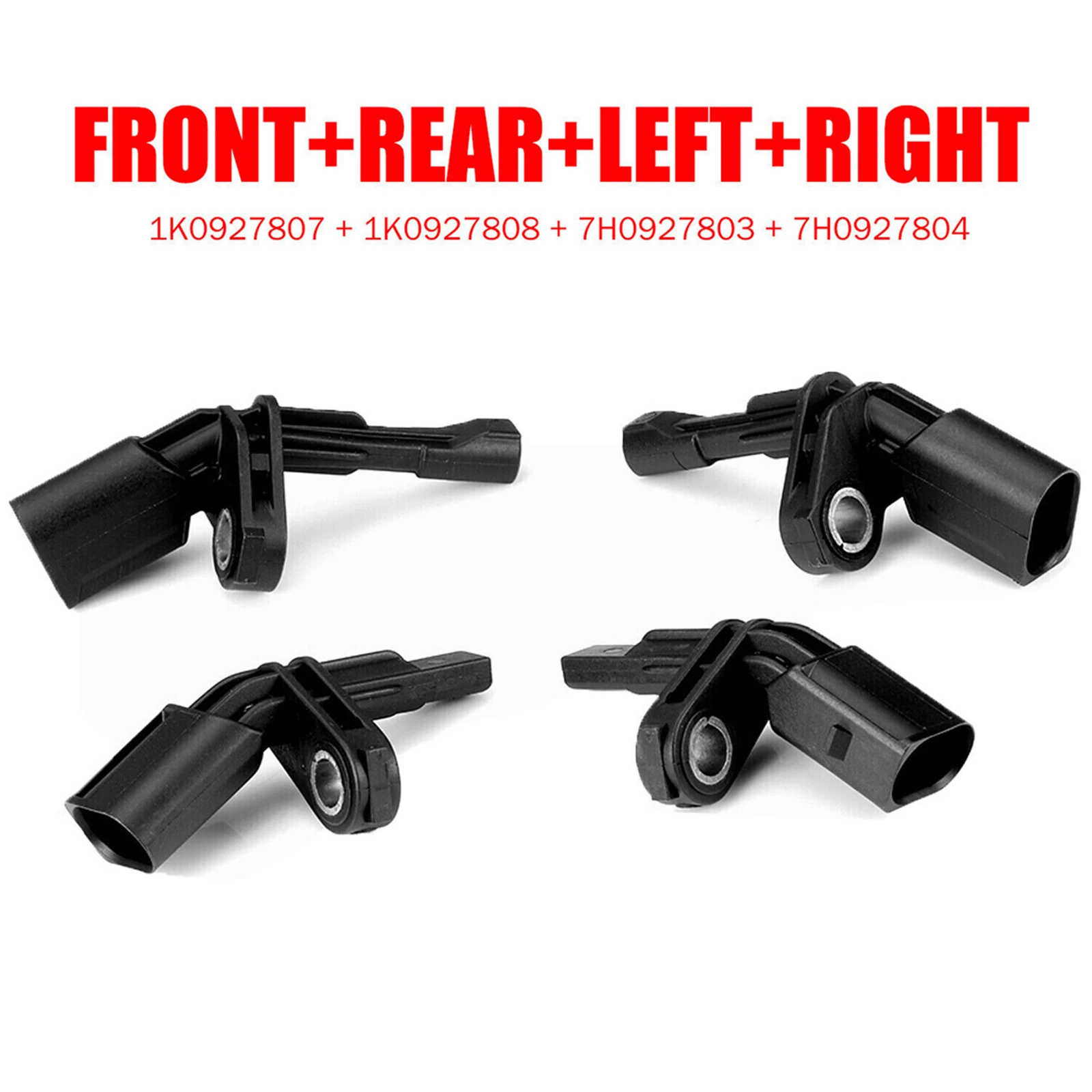 4pcs For VW Passat Jetta Golf Tiguan AUDI Seat Leon Skoda Octavia ABS Wheel Speed Sensor 7H0927803 7H0927804 1K0927807 1K0927808