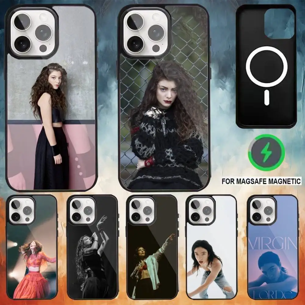 حافظة هاتف Singer L-Lorde Virgin لهاتف iPhone17,16,15,14,13,12,11 Plus، Pro Max شحن لاسلكي مغناطيسي Magsafe