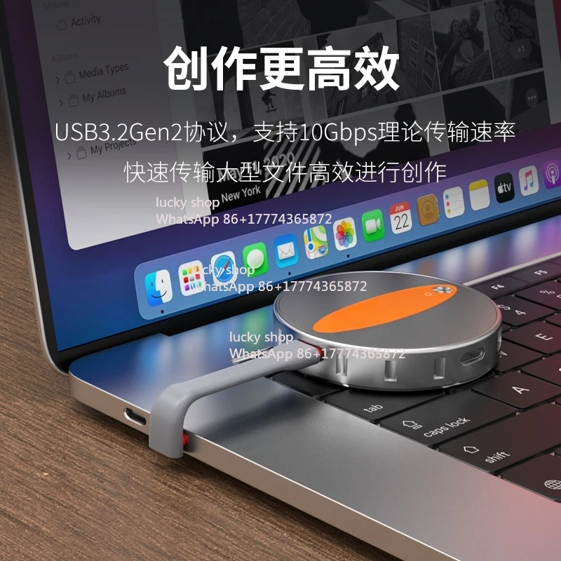 2230 Hard Disk Case Magnetic Suction M2 Solid State Nvme Mobile 2242 External Mini DP Screen Projection Expansion