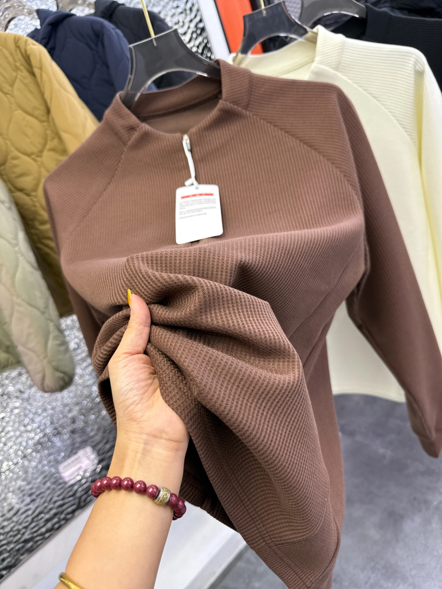 

3D Tailored Texture Fabric Hoodie Faionable f Zip Long Sve Stand Collar Color Men's Spor Casual Sweatirt