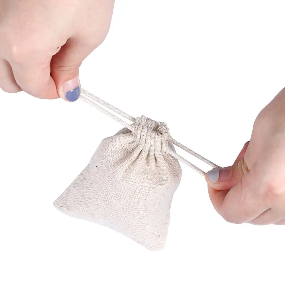 Home Decor Sack Food Storage Drawstring Pouch Jute Gift Bags Candy Organizer Wedding Favor