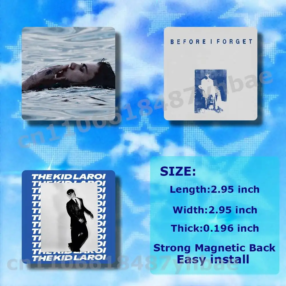 

The Kid L-Laroi Before I Forget Acrylic Fridge Magnets Kit Handmade Magnetic Refrigerator Stickers Acrylic Craft Set for Home
