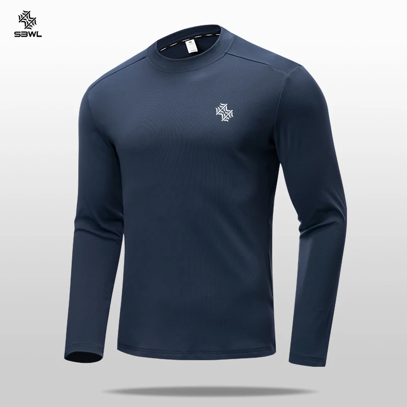 Sbwl Herfst En Winter Van Hoge Kwaliteit Buitensporten Warm Van Binnen Met Elastische Lange Mouwen T-Shirt Met Fitness Basisshirt Tops