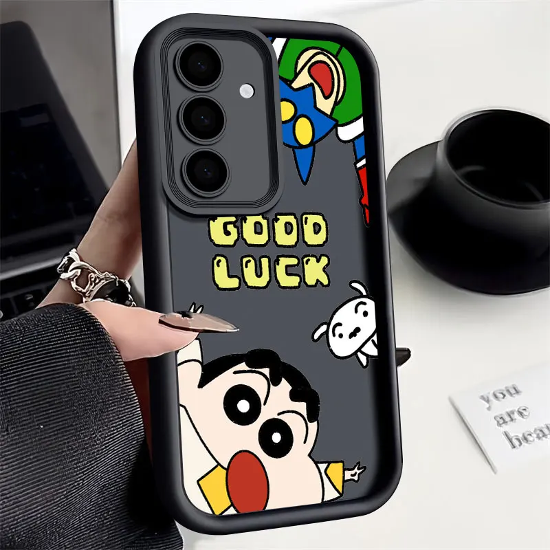 Crayons Boy S26 Ultra Case For Samsung Galaxy S26 S25 S24 S22 S23 Ultra S21 Plus S20 FE Camera Protection Soft Cover Shin-chans - view 5