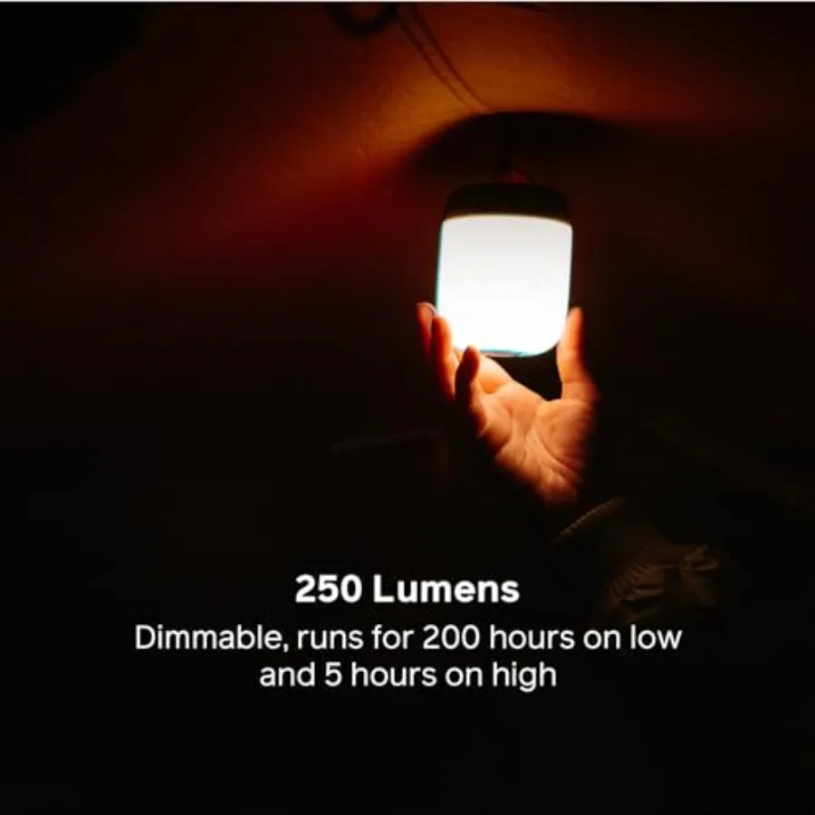 Alpenglow Multicolor USB Lantern with Rechargeable Battery and Charging Port AlpenGlow 250