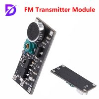 5Pcs/1Pcs 88-115MHz FM Transmitter Module with Microphone DC 2V 9V 9mA Wireless Car FM Radio Trasmitter Board for Arduino Phone