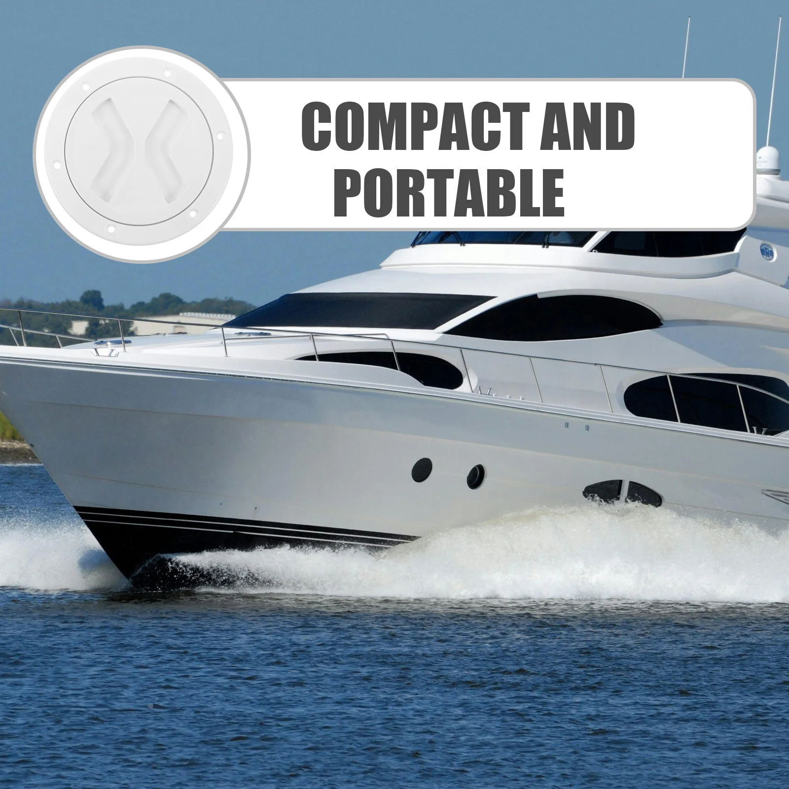 13.7cm 원형 보트 커버 방수 미끄럼 방지 해양 데크 뚜껑 요트 점검용 접근 해치 데크 플레이트 해치 커버