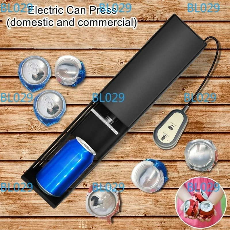 Electric can press, can and plastic water bottle compressor, can crusher, recycling compressor