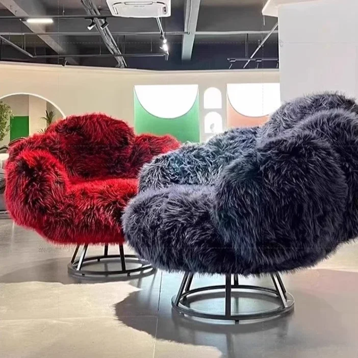 

Floor Lazy Chair Sofa Light Luxury Designer Casual Living Room Gamer Relax Armchair Leisure Nordic Bear Claw Aesthetic Furniture