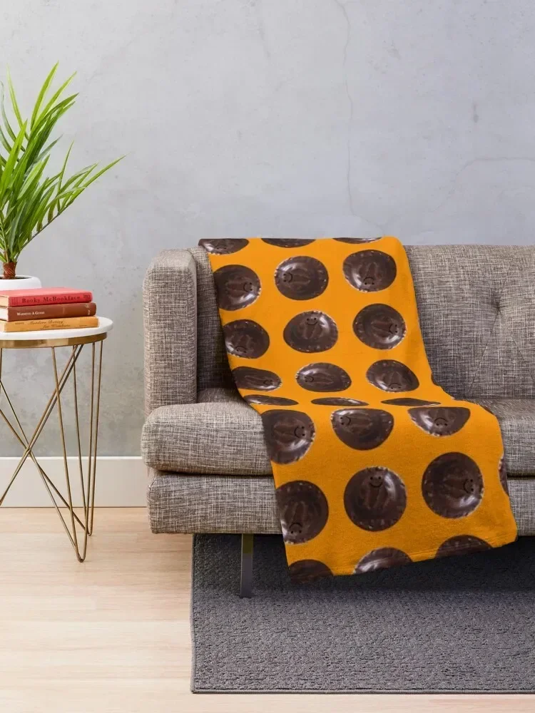 Gerald the Jaffa Cake (small) Throw Blanket for sofa Decorative Beds Loose Blankets