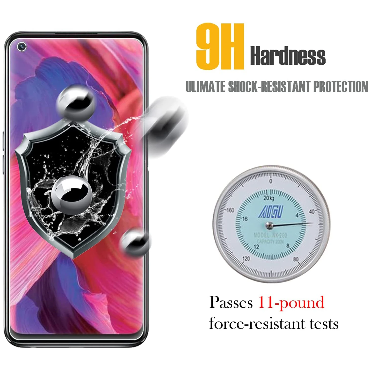 2/3/4 Stück gehärtetes Glas für OPPO A54s A54 4G 5G gehärtetes Glas Displayschutzfolie Glasfolie – Detail 4