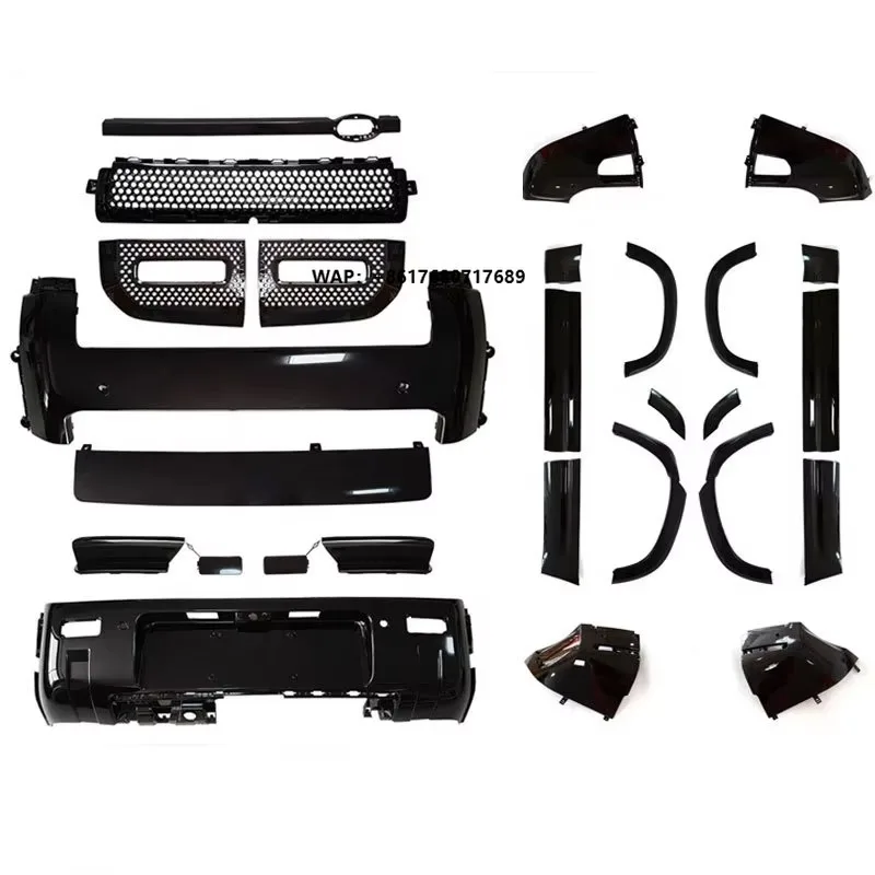 Glossy Black Front Bumper for Defender Bodykit Exterior Car Accessories Body Parts 2