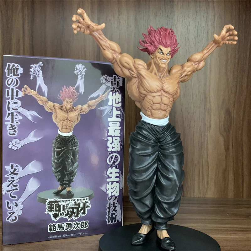 21cm Anime Hanma Yujirō Action Figures Muscle Male Model  Play Doll Toy Ornaments Statue Kids Handmade Products