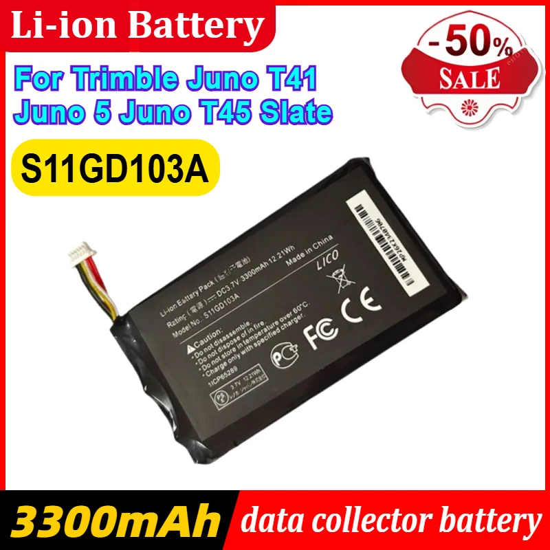 

3.7V 3300mAh Battery S11GD103A for Trimble Juno T41 Juno 5 Juno T45 Slate