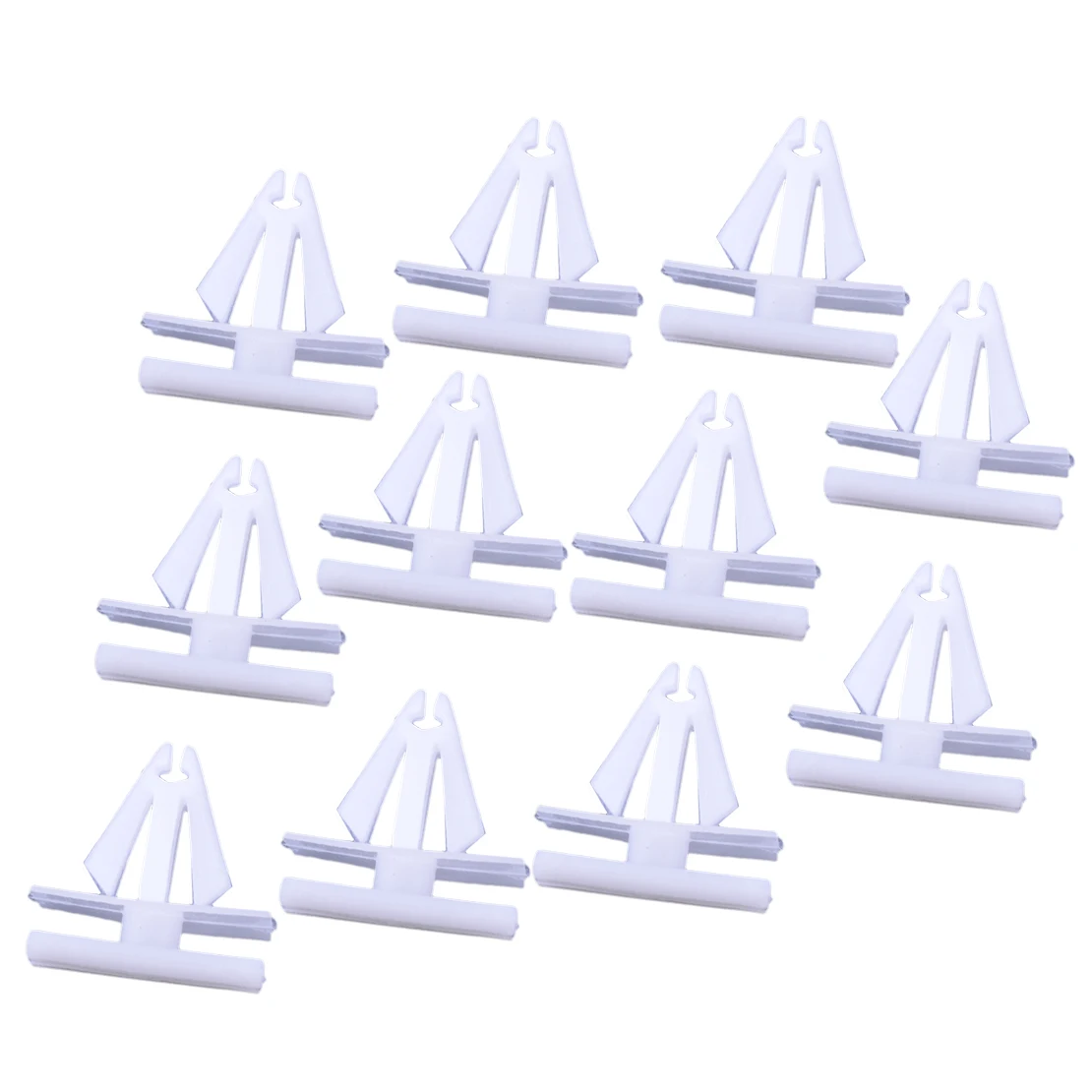 100Pcs Rocker Panel Moulding Clip Retainer White Plastic Fit for Buick Cadillac DeVille Auveco Chevrolet Lumina 25693852 19822